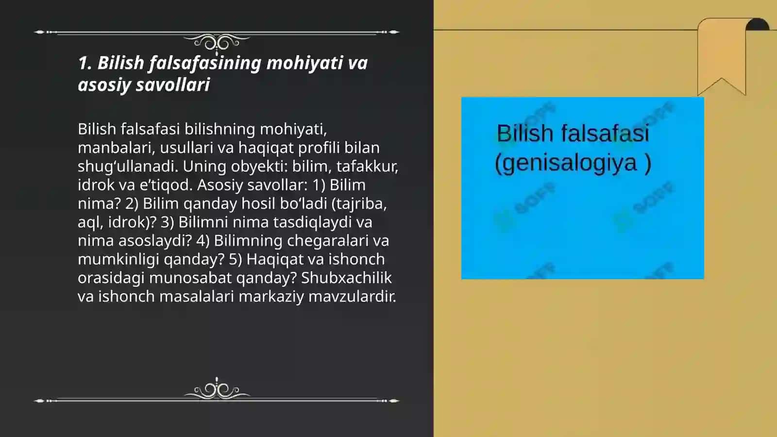 Bilish falsafasi 3