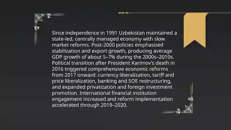 Economics of Uzbekistan 3