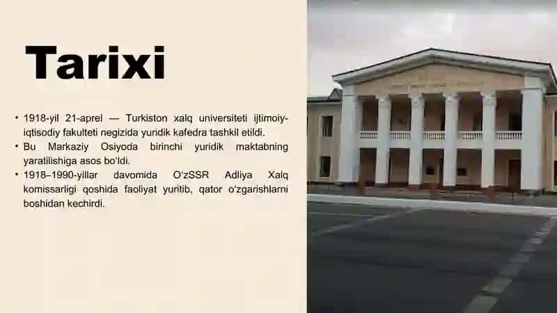 TDYU haqida to'liqn ma'lumot beruvchi taqdimot 3