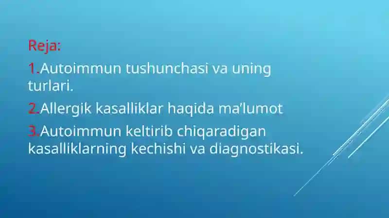 Autoimmun va allergik kasalliklar 3