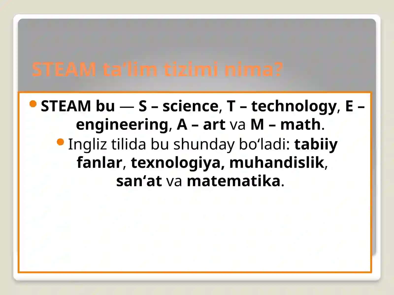 STEAM texnologiyasini joriy etish 3