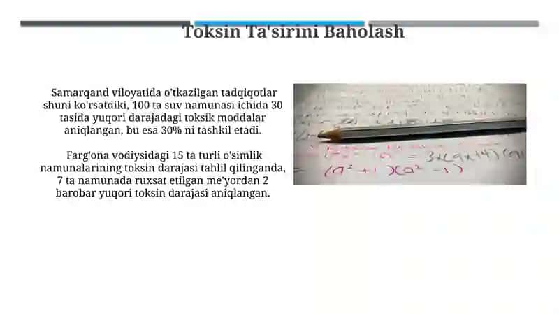 Toksin Ta'sirini Baholash 3