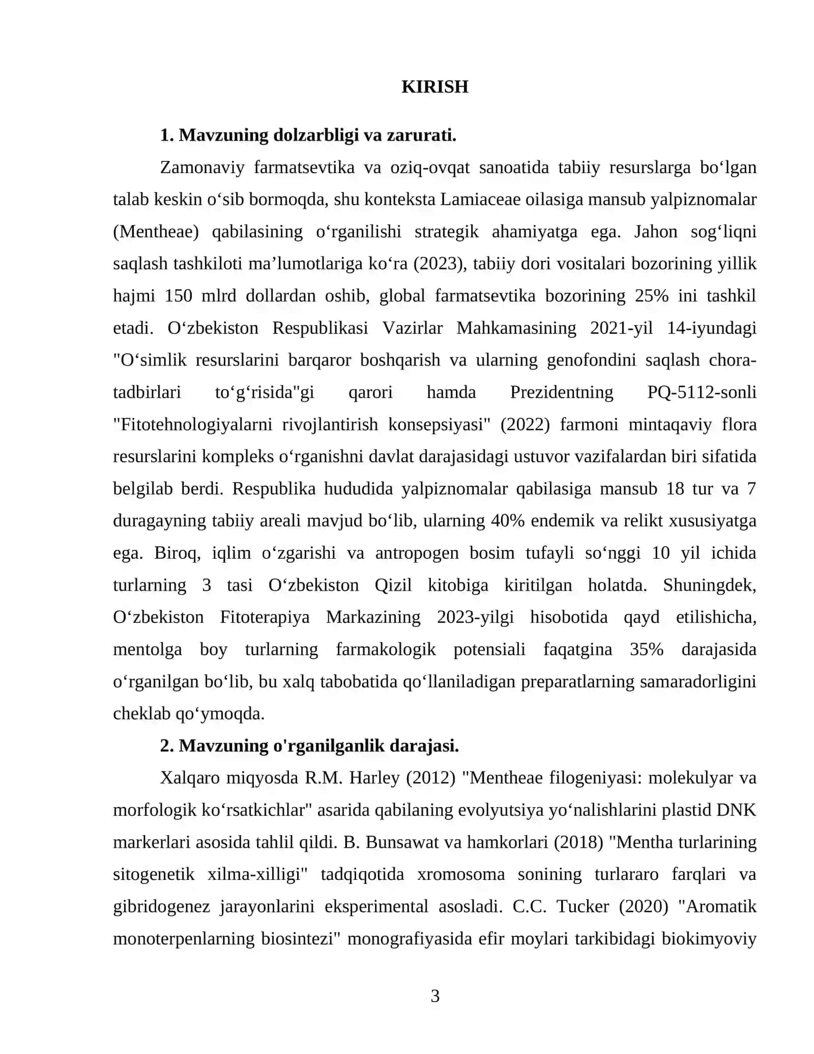 Yalpiznomalar (o'simlik) qabilasi 3