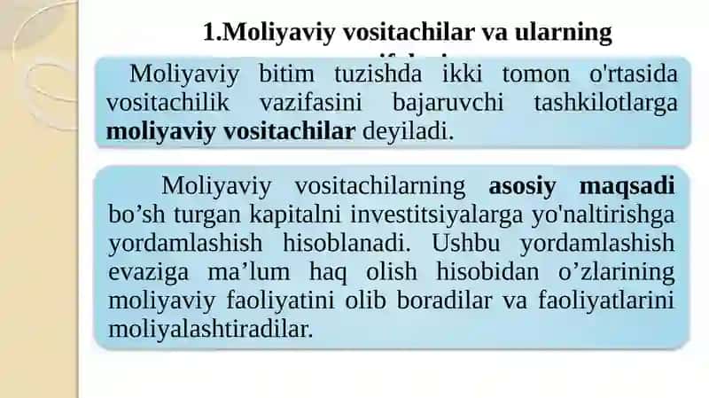 MOLIYA ASOSLARI 3