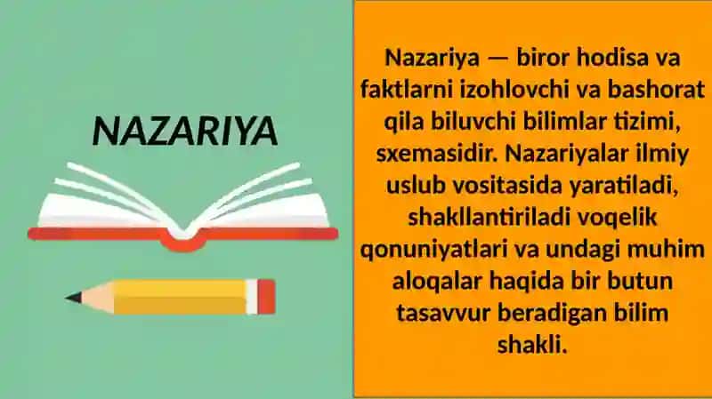 Nazariy bilishning mantiqiy shakllari 3