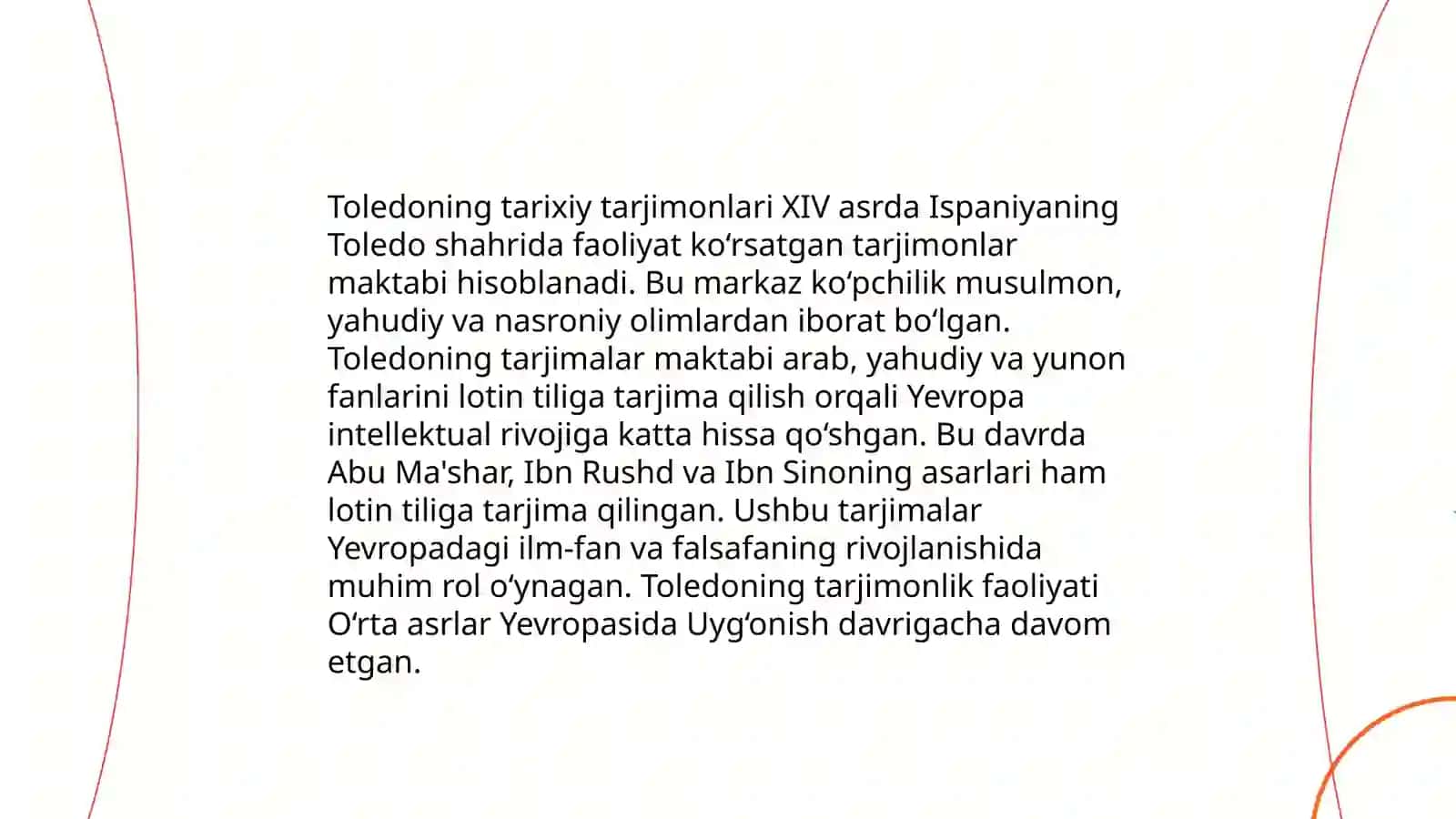 Toledoning tarixiy tarjimonlari 3