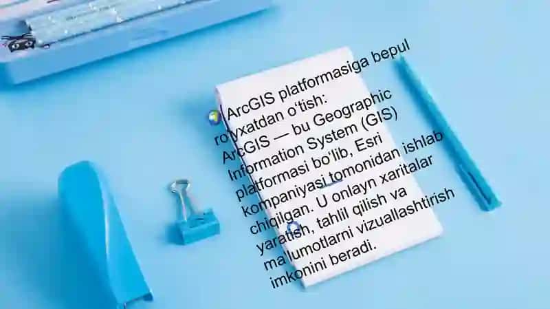ArcGIS Online platformasidan foydalanish 3