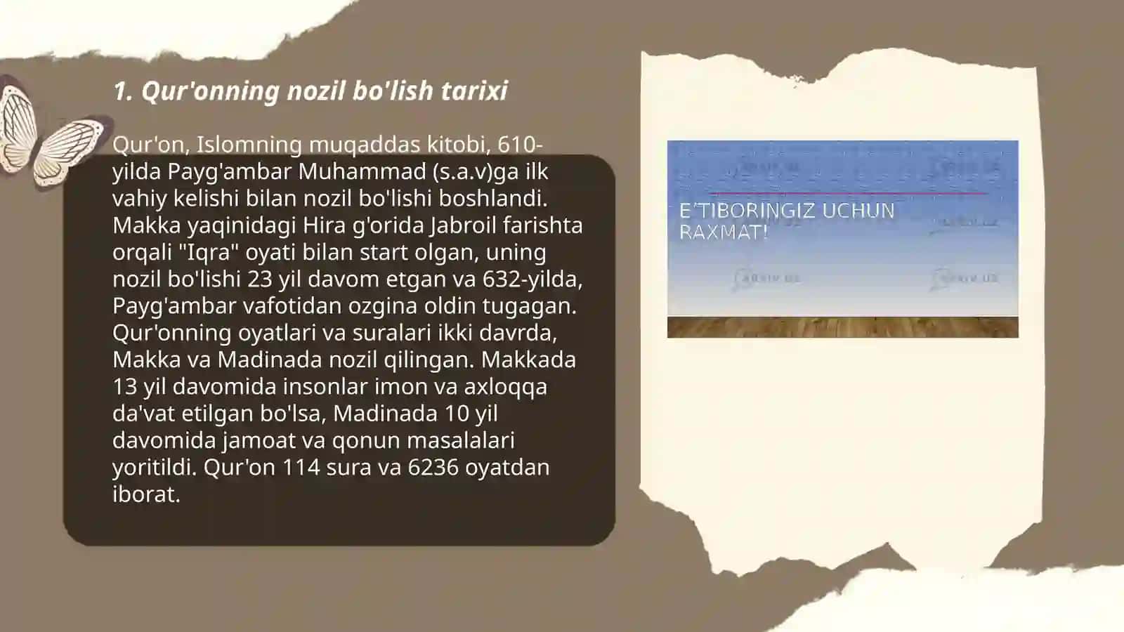 Qur'on, hadis, fiqh, aqida ilmlarining shakllanishi 3