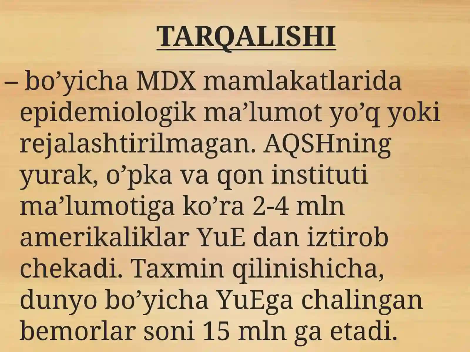 YURAK YETISHMOVCHILIGI 3