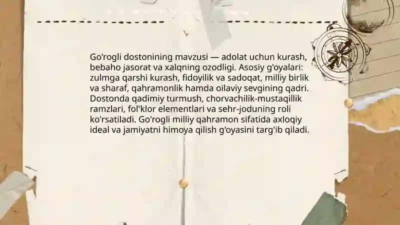 Go'rogli dostoniga slayd 3