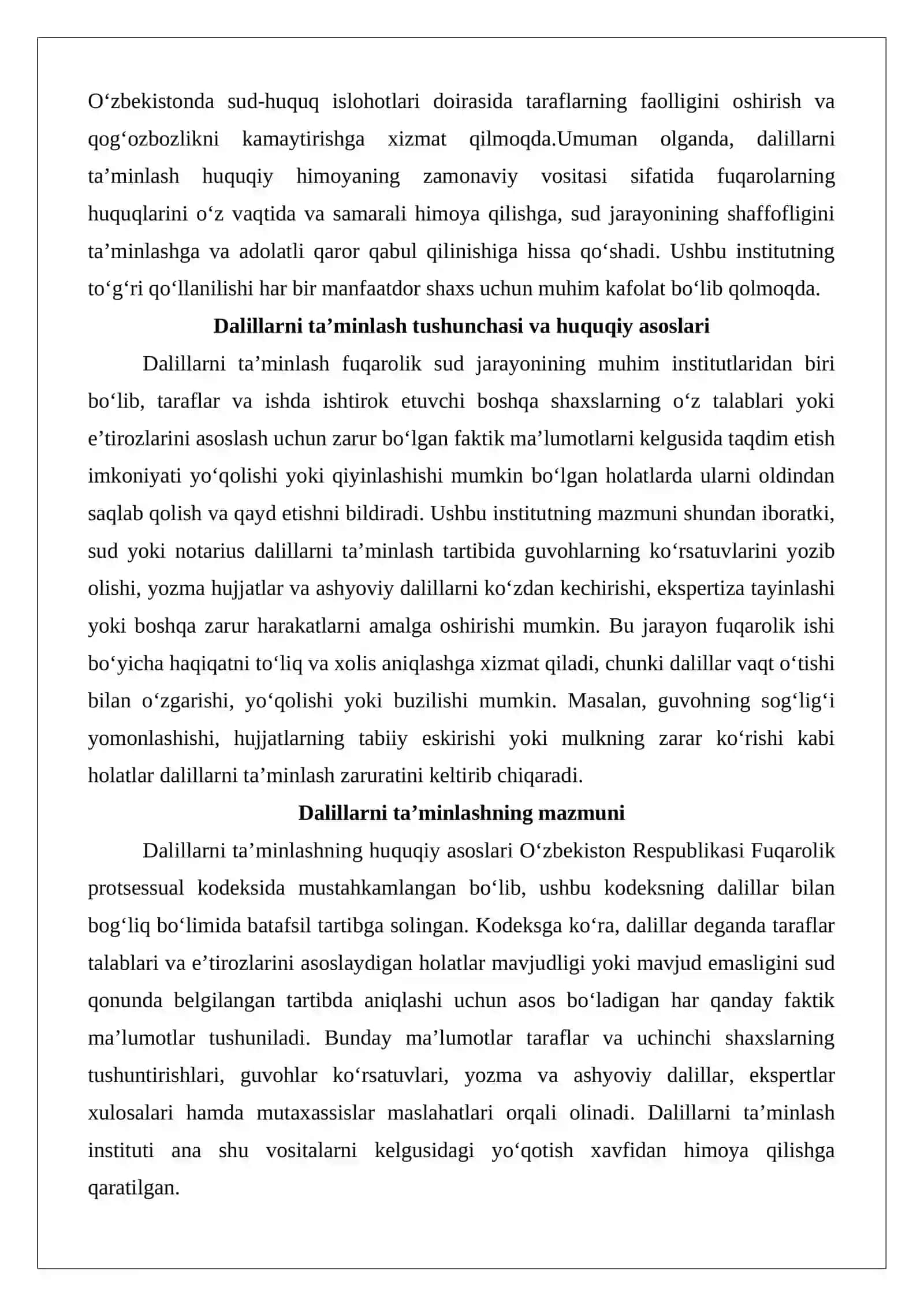 Dalillarni ta’minlash 3