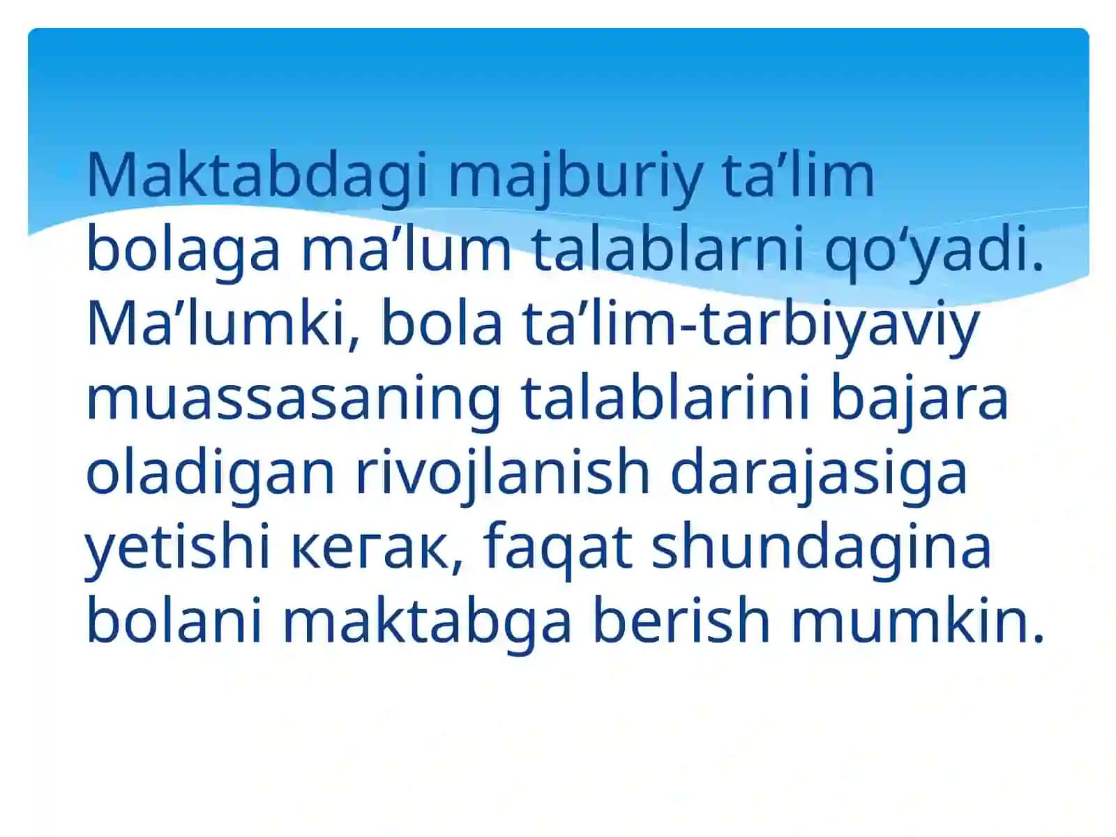 Bolalarni maktab taʼlimiga tayyorlash 3