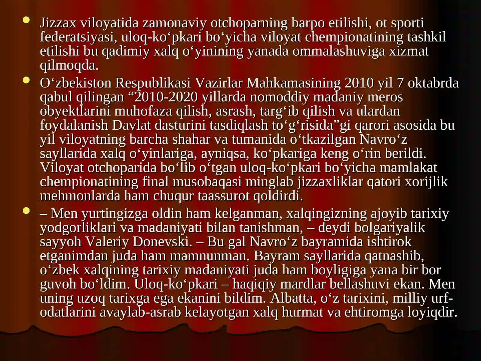 Madaniy va Ma`naviy meros 3