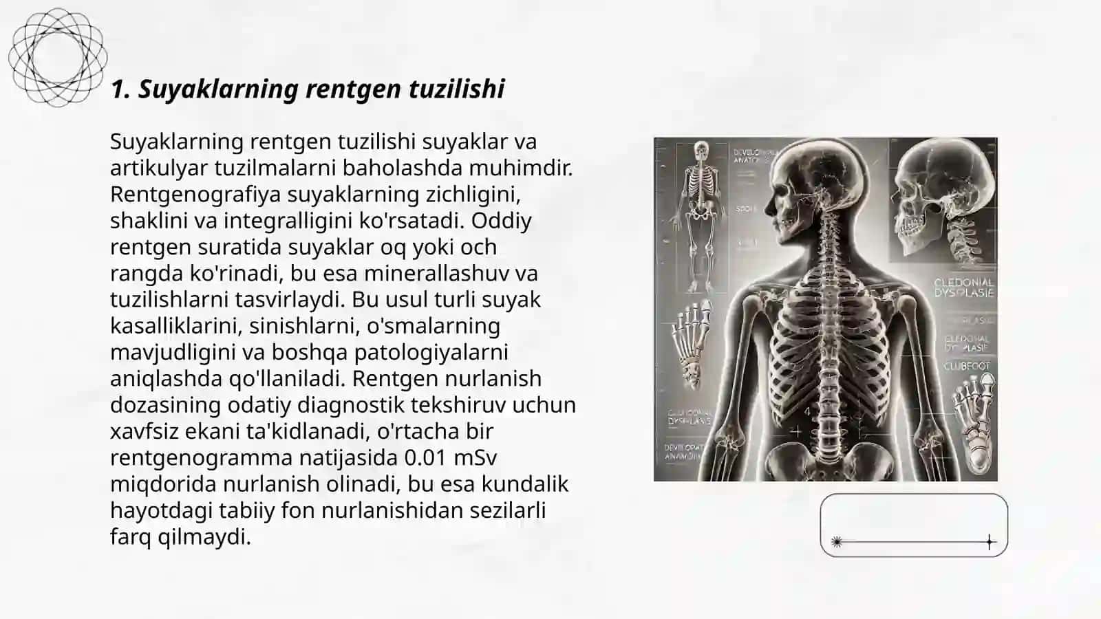 Skelet suyaklarining rentgenanatomiyasi 3