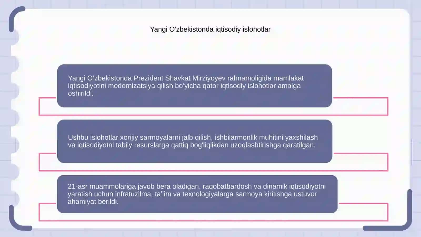 Yangi O'zbekistonga kirish 3