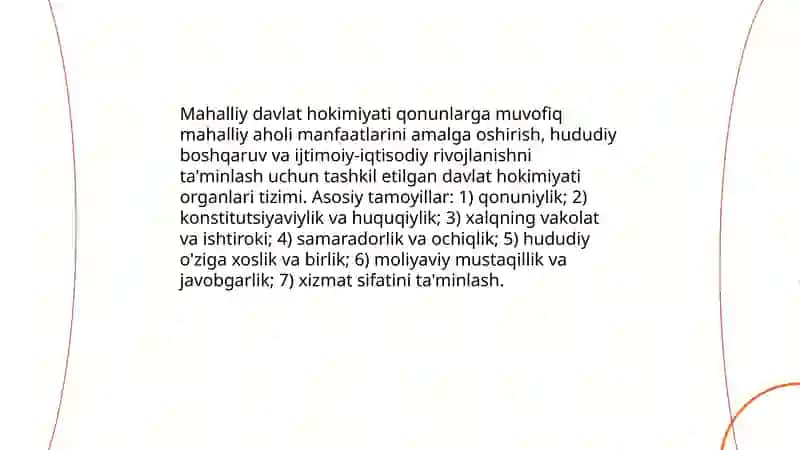 Mahalliy davlat hokimiyati asoslari 3