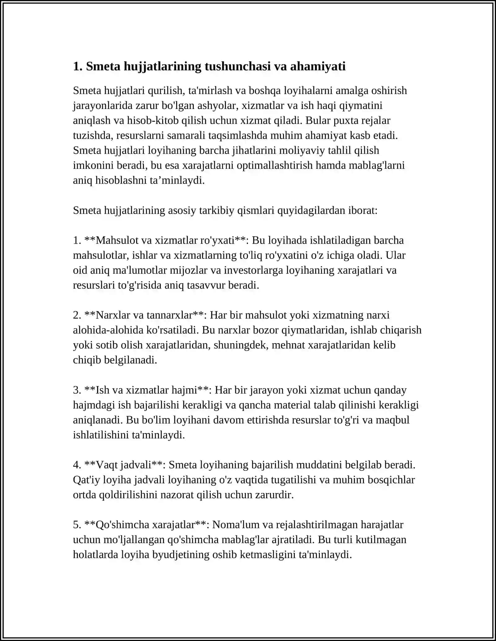 Smeta Hujjatlari 3