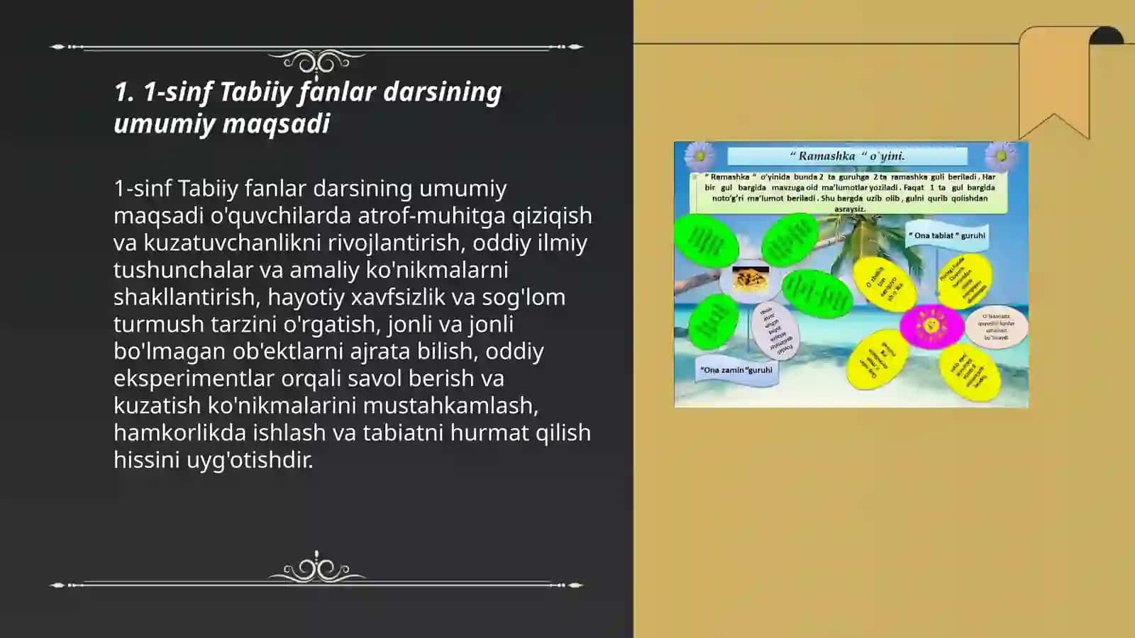 1-sinf Tabiiy fanlar darsi 3