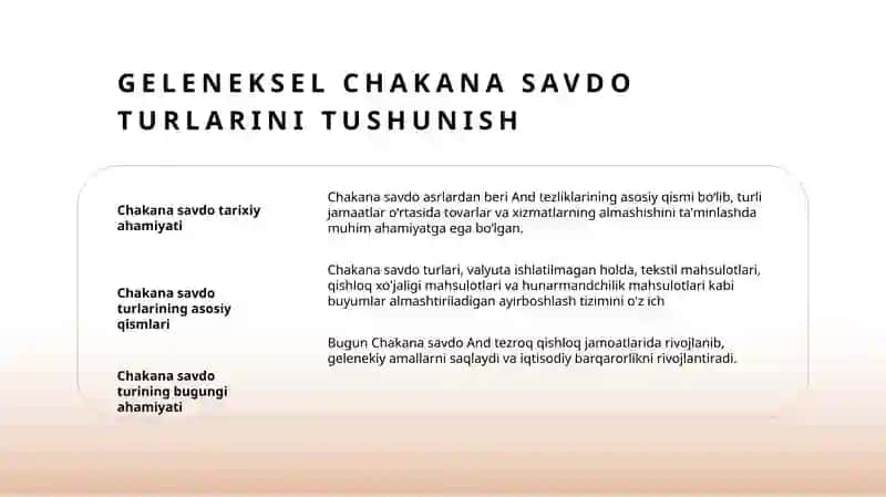 Chakana savdo turlari 3