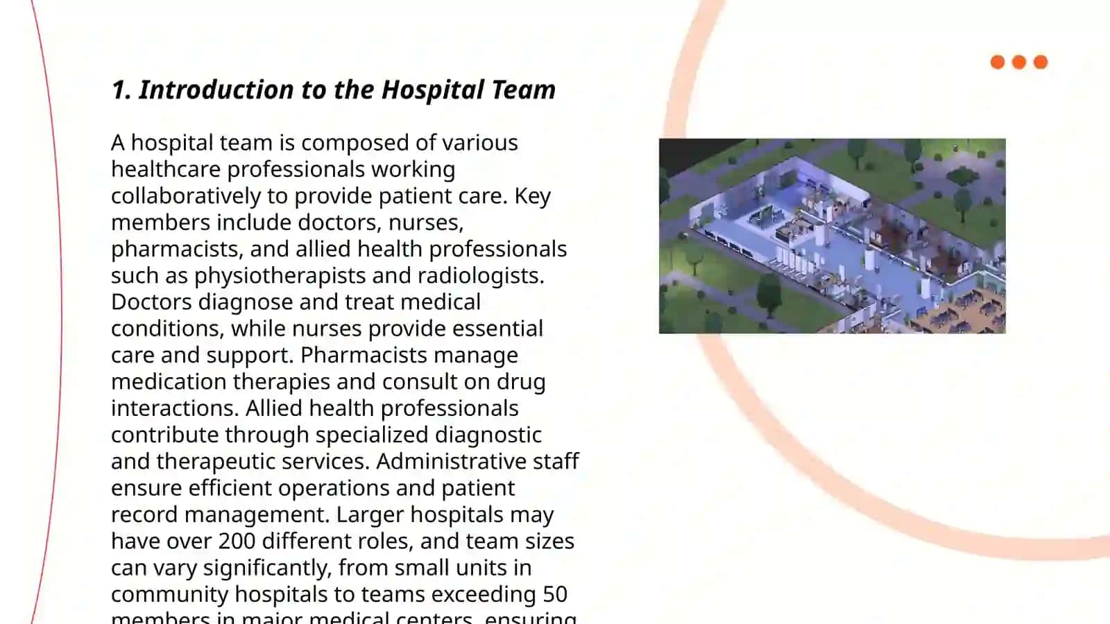 Introduction to the Hospital Team 3