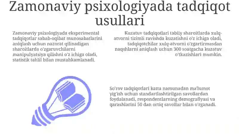 Zamonaviy psixologiyada tadqiqot usullari 3