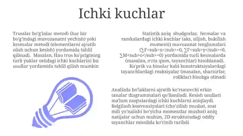 Statik aniq sistemalar qurilish mexanikasi 3