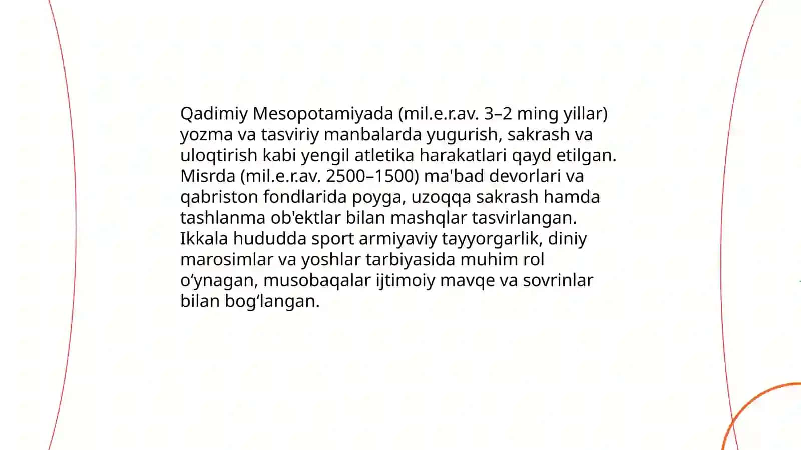 Yengil atletikaning kelib chiqish tarixi 3