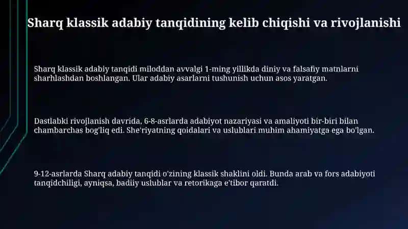 Sharq mumtozadabiyotshunosligitarixi 3