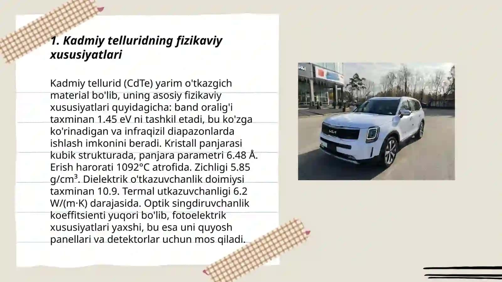 Kadmiy tellurid nanozarrachalari 3