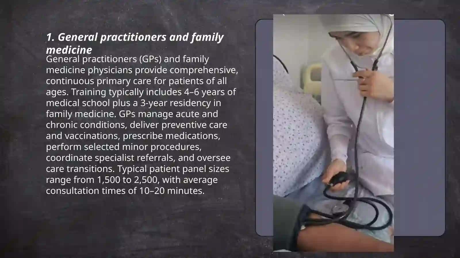 General practitioners and family medicine 3