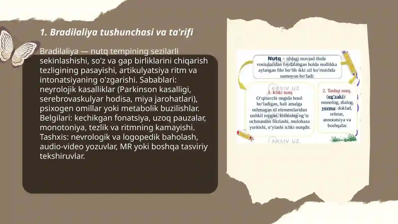 Buzilishi bradilaliya tushunchalari 3