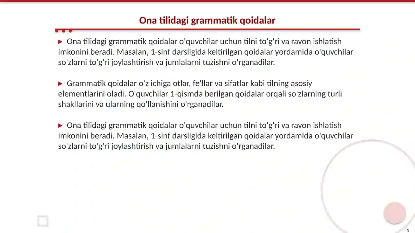 1-sinf 1-qism ona tilida darsligi 3