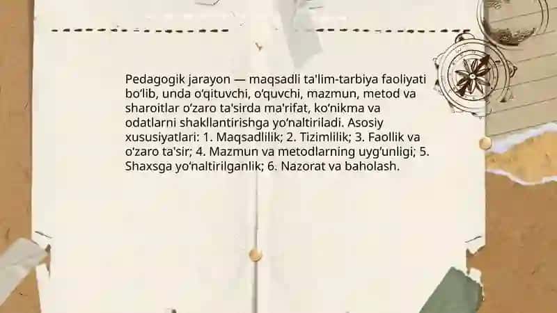 Pedagogik jarayonning mohiyati va mazmuni 3