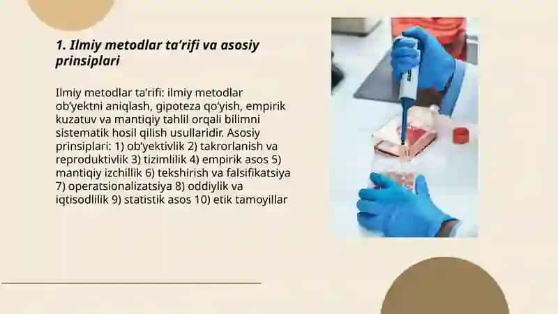 Ilmiy Metodlar va Tadqiqot Yondashuvlari 3