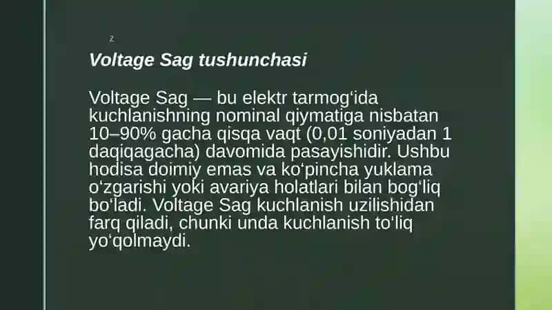 Voltage Sag 3