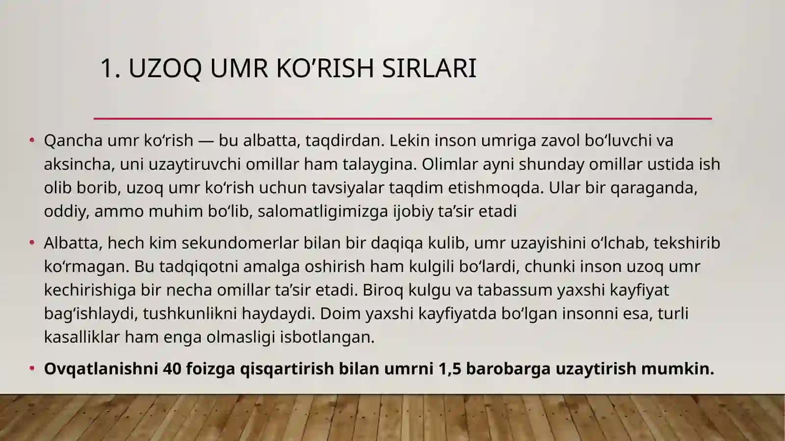 UZOQ UMR KO’RISH MUAMMOLARI 3
