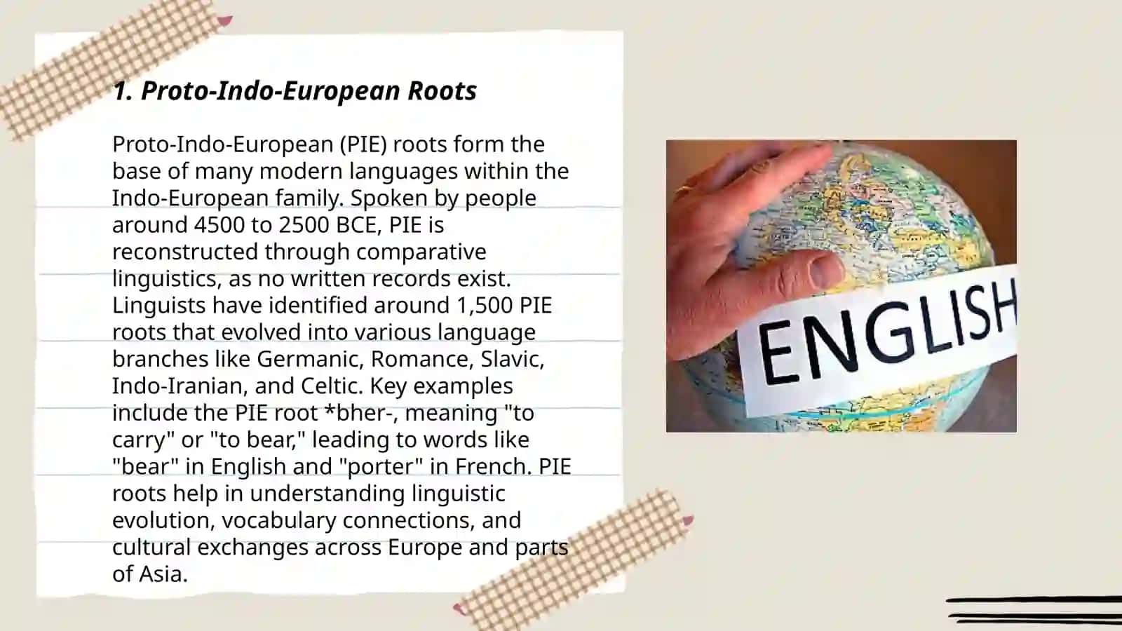 The origin of the English language and its assimilation with other languages 3