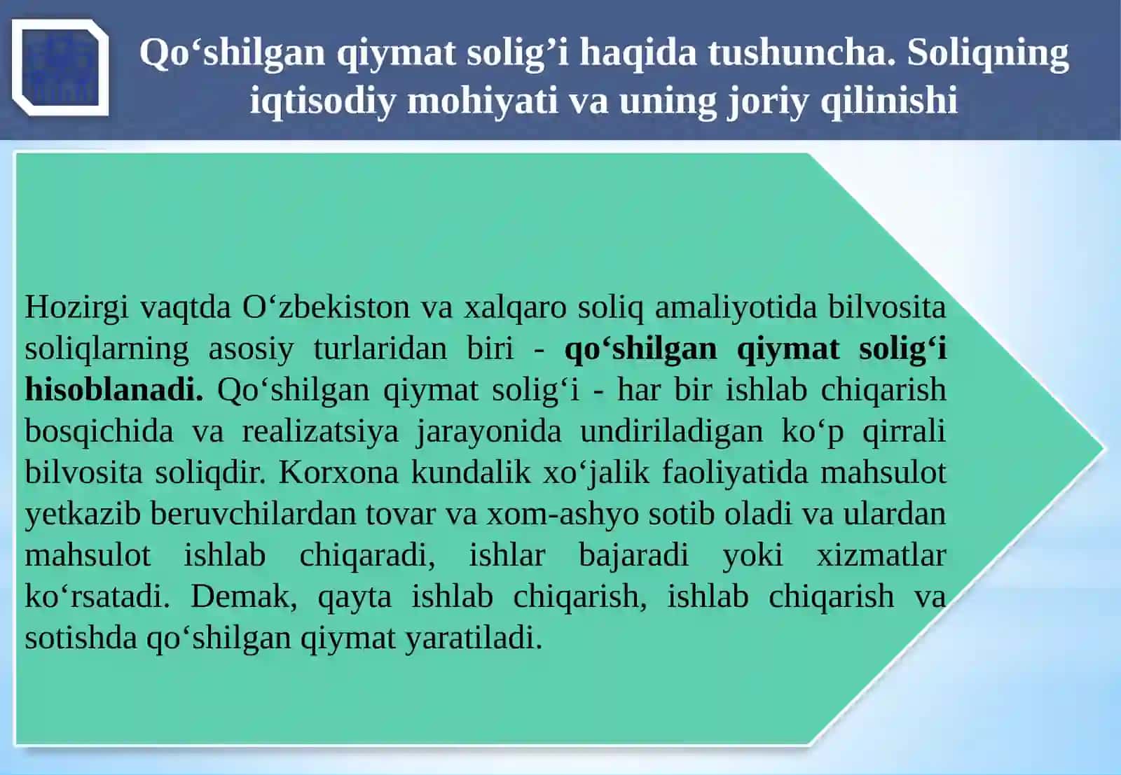 Qo‘shilgan qiymat solig‘i 3