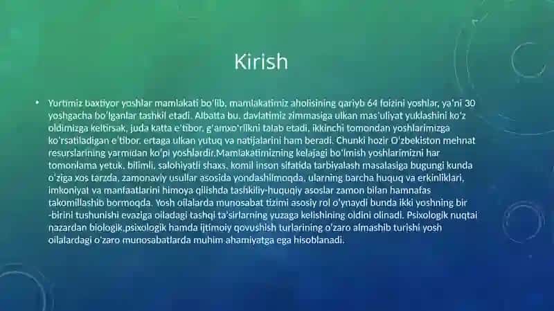 Yosh oilalarni qo’llab-quvvatlash tizimi 3