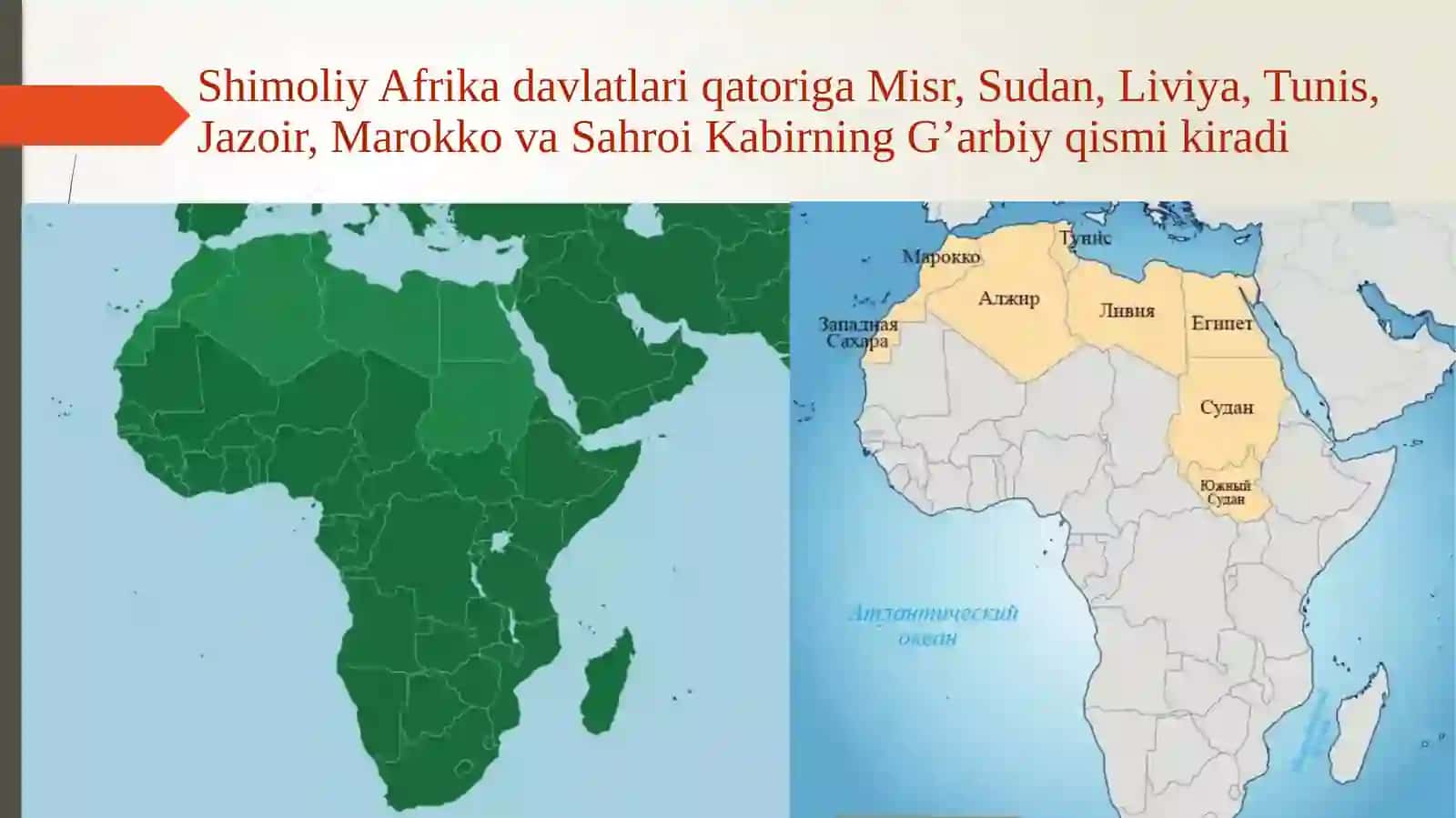 XIX asr oxiri XX asr boshlarida Shimoliy Afrika 3