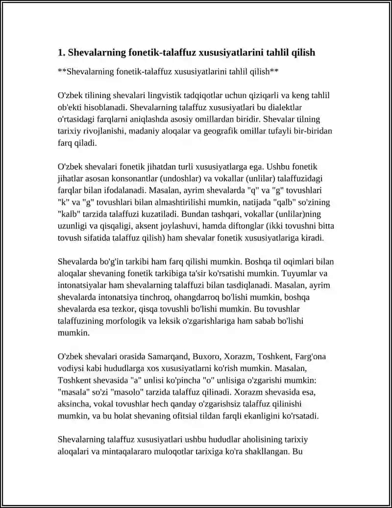 SHEVALARNING LINGVISTIK TAHLILINI TUZISH 3