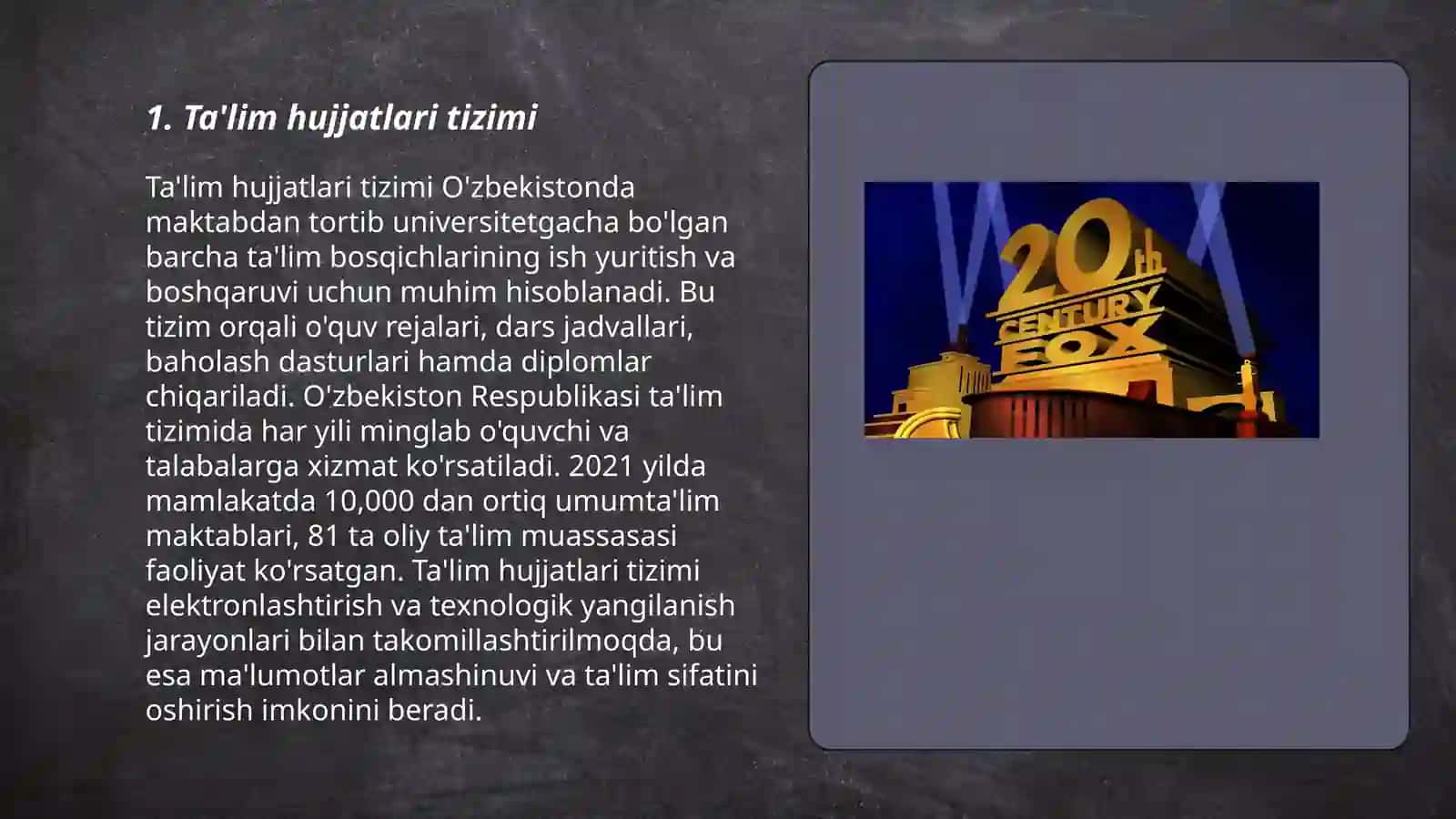 Ta'lim hujjatlari tizimi 3