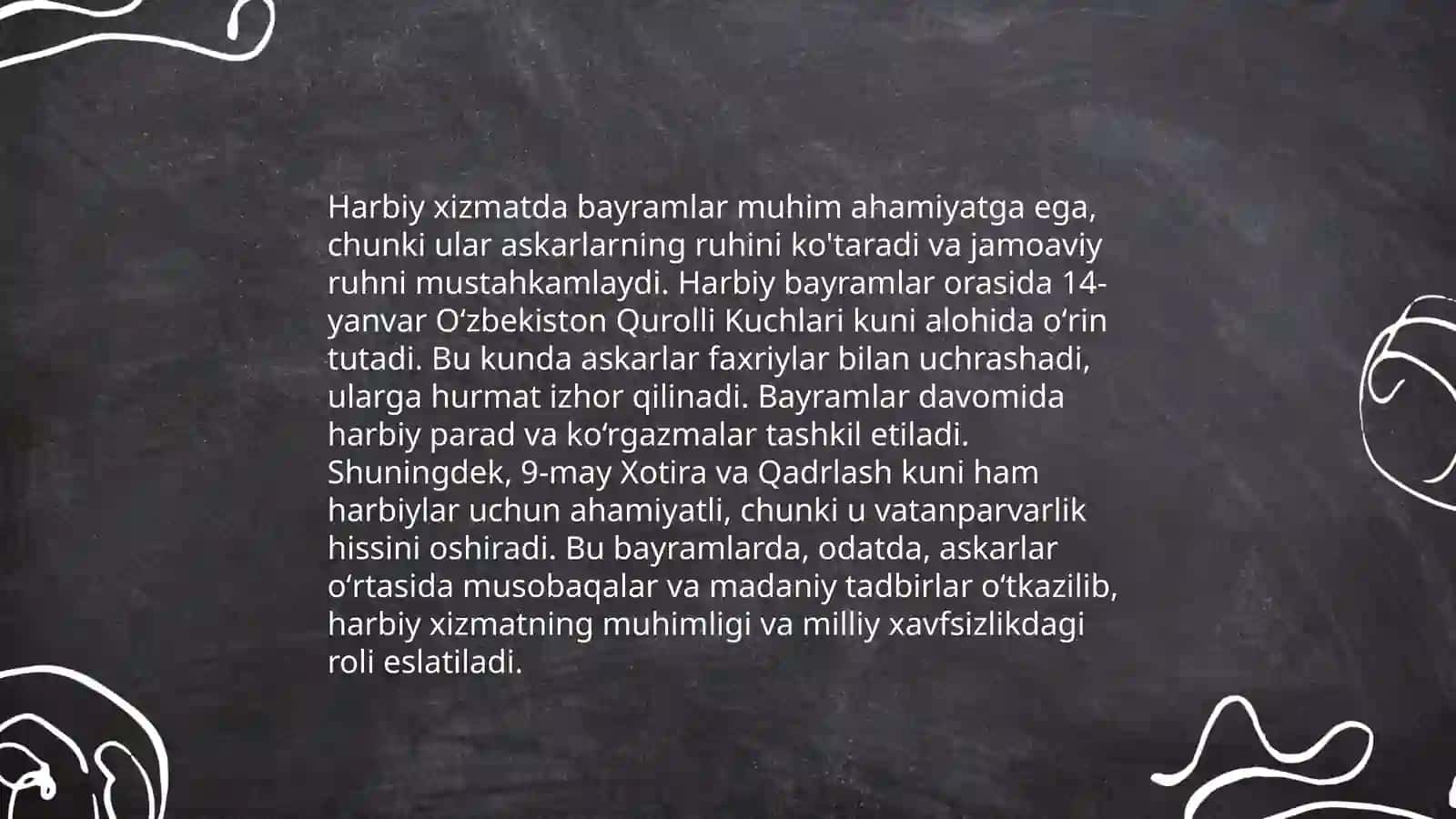 Harbiy xizmatda an’analar xamda urf odatlar 3