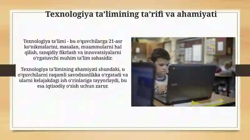 Texnologiya taʼlimi 3