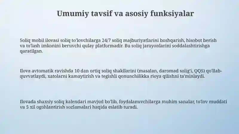 Soliq mobil ilovasi 3