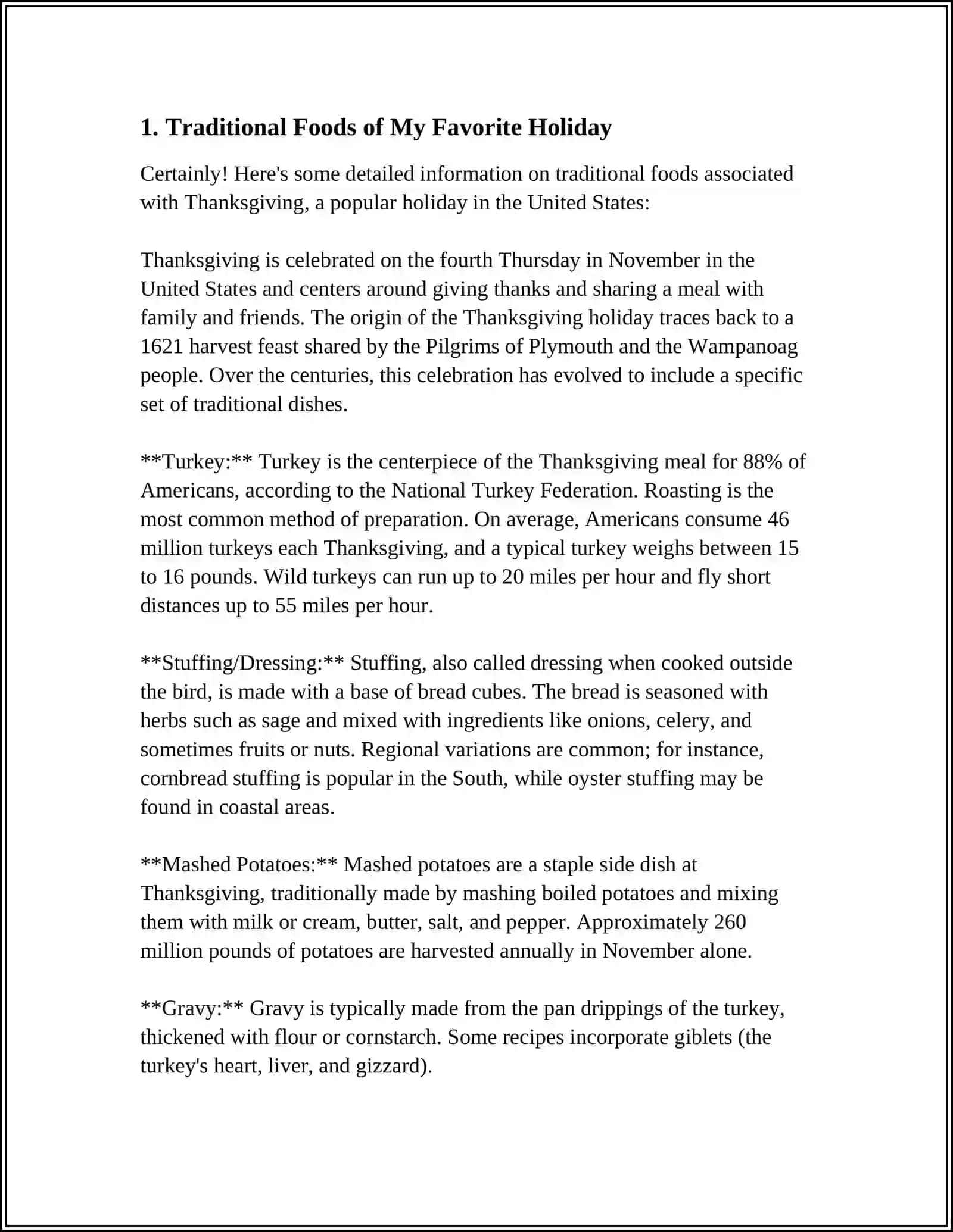 Traditional Foods of Thanksgiving 3