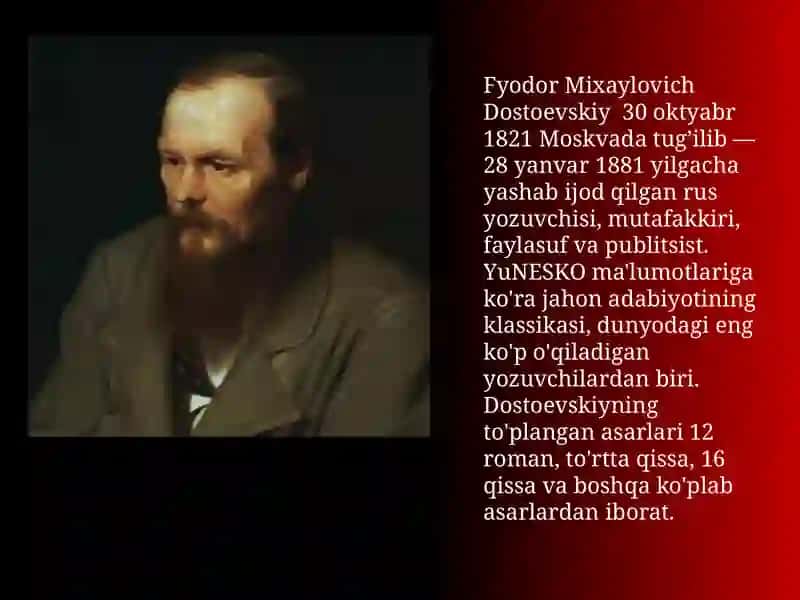 Jinoyat va jazo asari uchun taqdimot 3