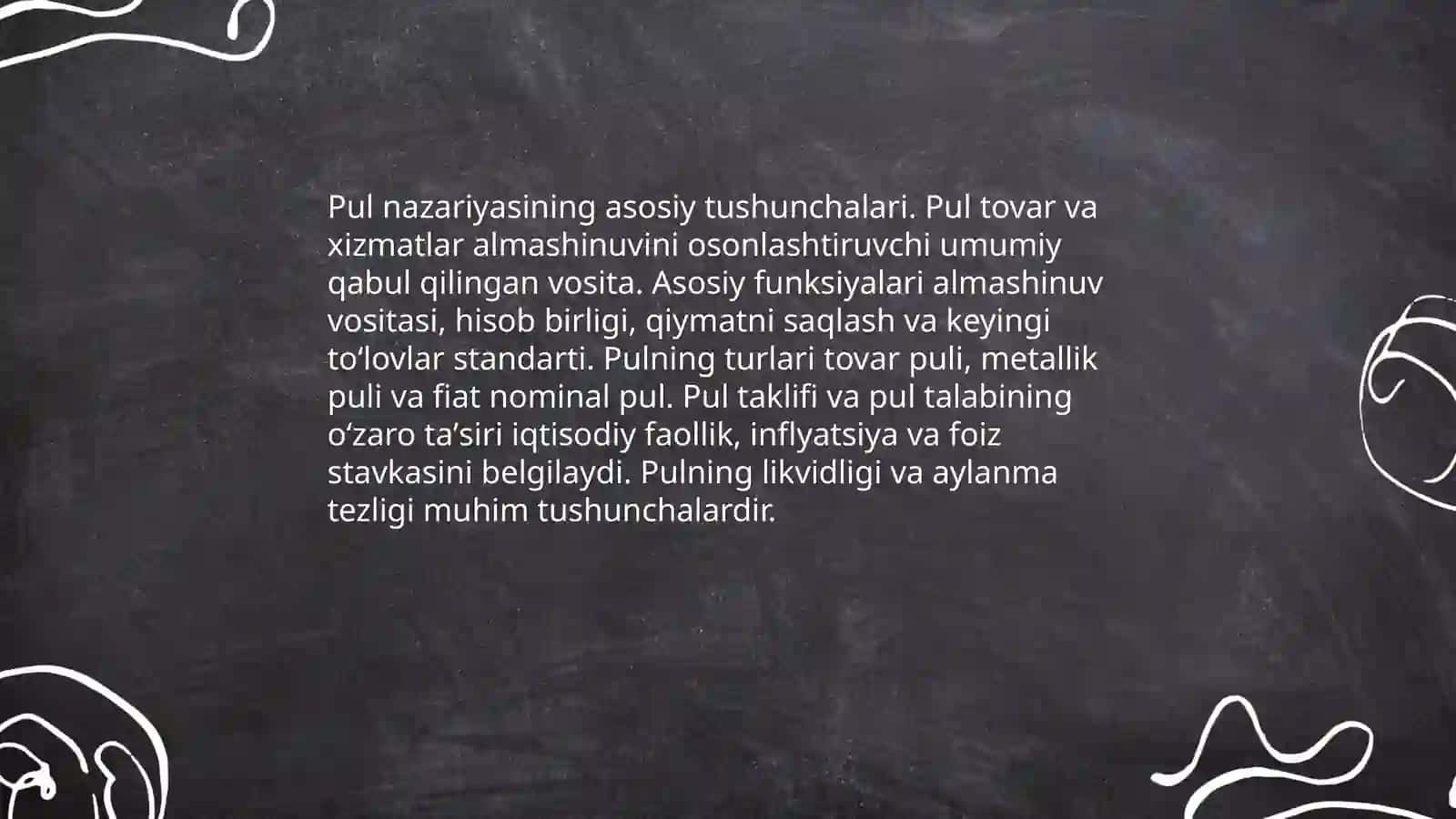 Pul nazariyasi 3