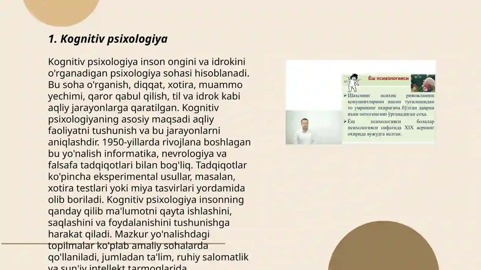 Hozirgi zamon psixologiya sohalari 3