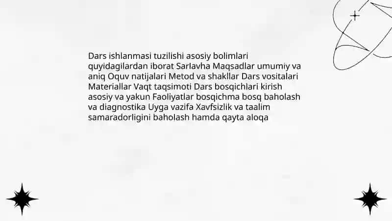 Dars ishlanmasi va taqdimot slaydlar tayyorlash 3